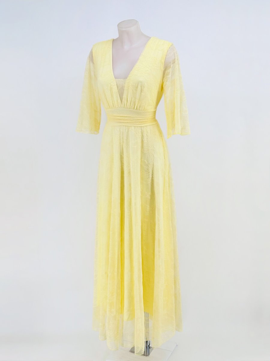 Vestido Tul Encaje Mangas - Imagen 9