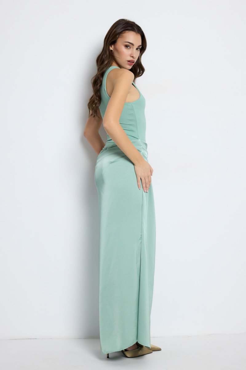 Vestido Body Falda Seda - Imagen 8