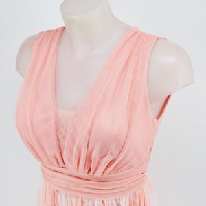 Vestido Tul Falda Estampada