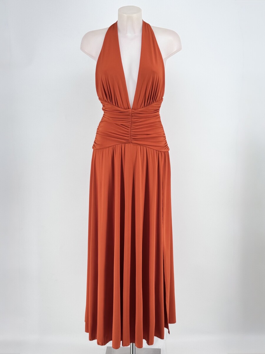 Vestido Drapeado Cintura Escote - Imagen 3