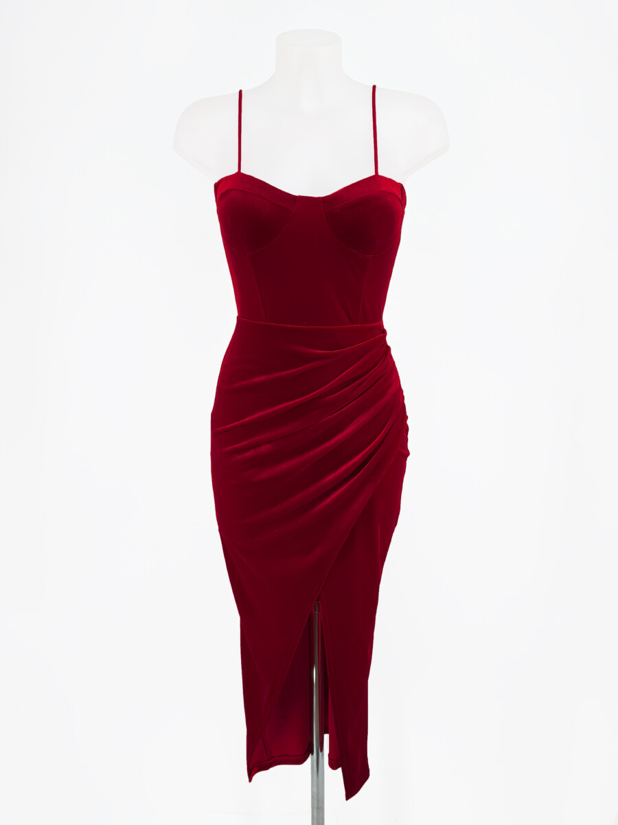 Vestido Corsé Tirantes Terciopelo