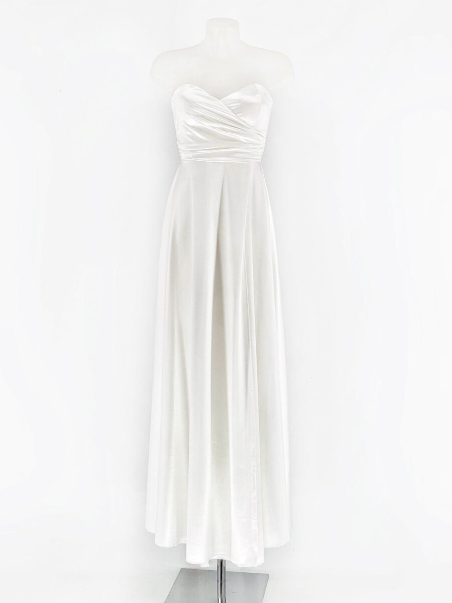 Vestido Seda Escote Corazón Novia - Imagen 6