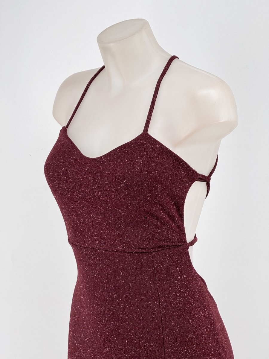 Vestido Lurex Espalda Cruzada - Imagen 4