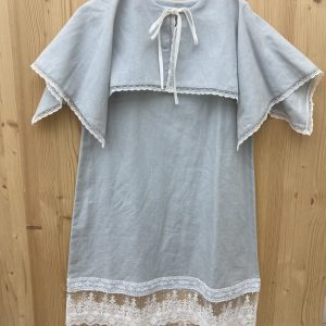 Vestido Lucía – Lino gris perla – T.8
