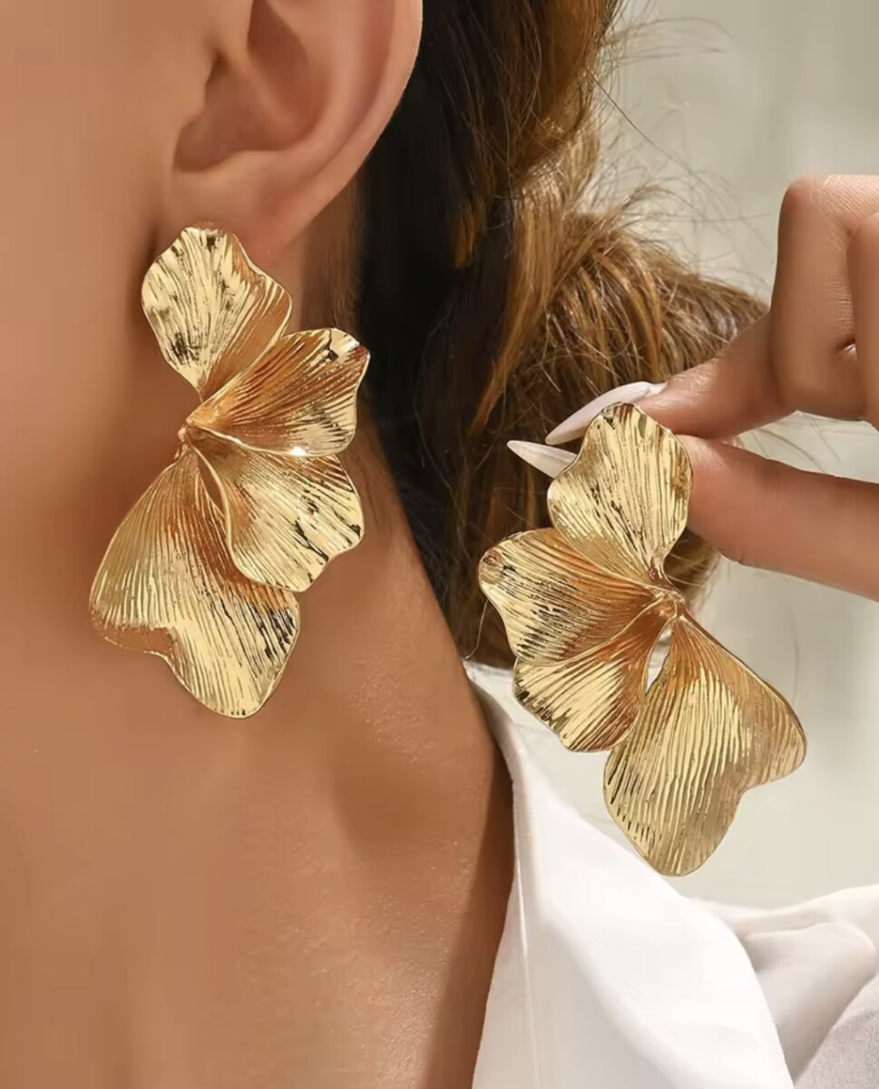 Pendientes Media Flor - Imagen 2