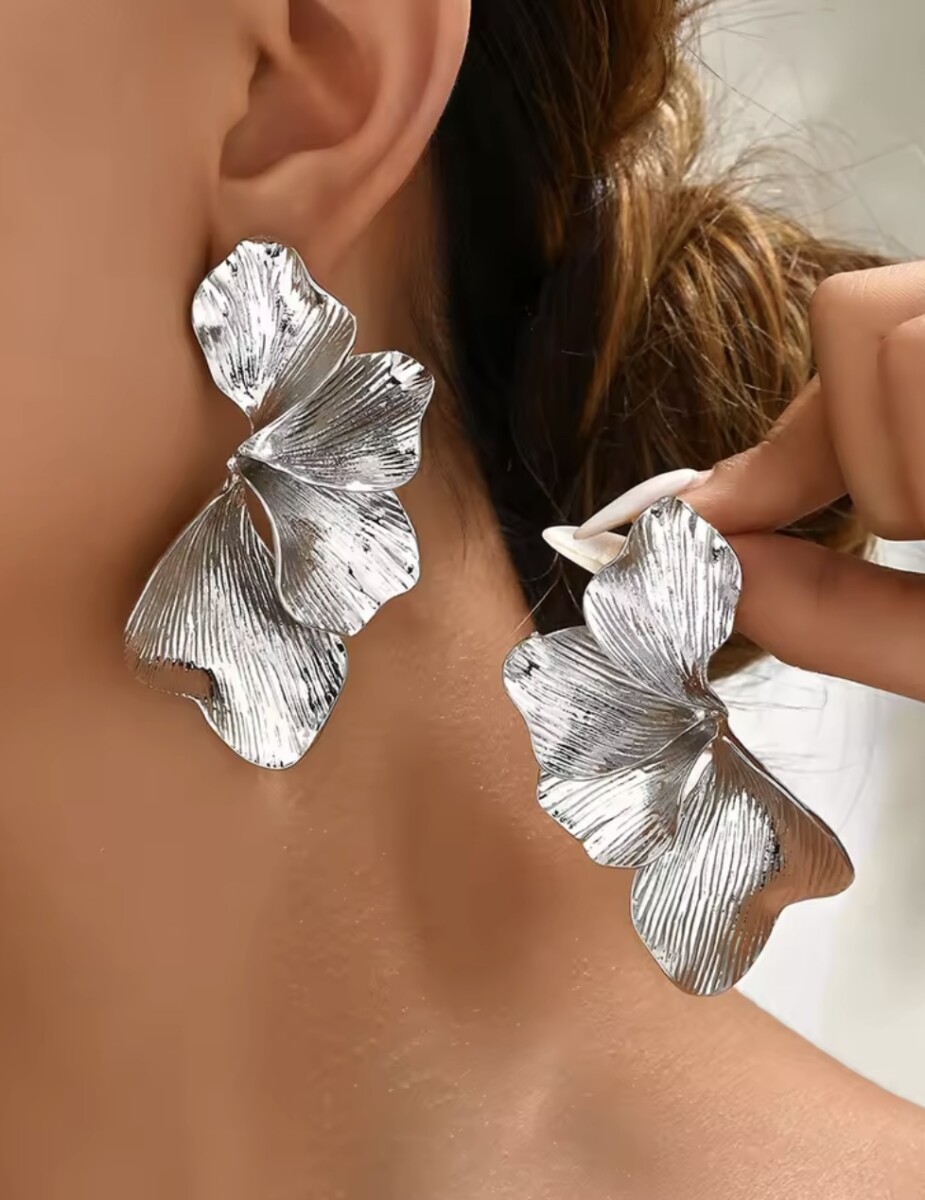 Pendientes Media Flor - Imagen 3