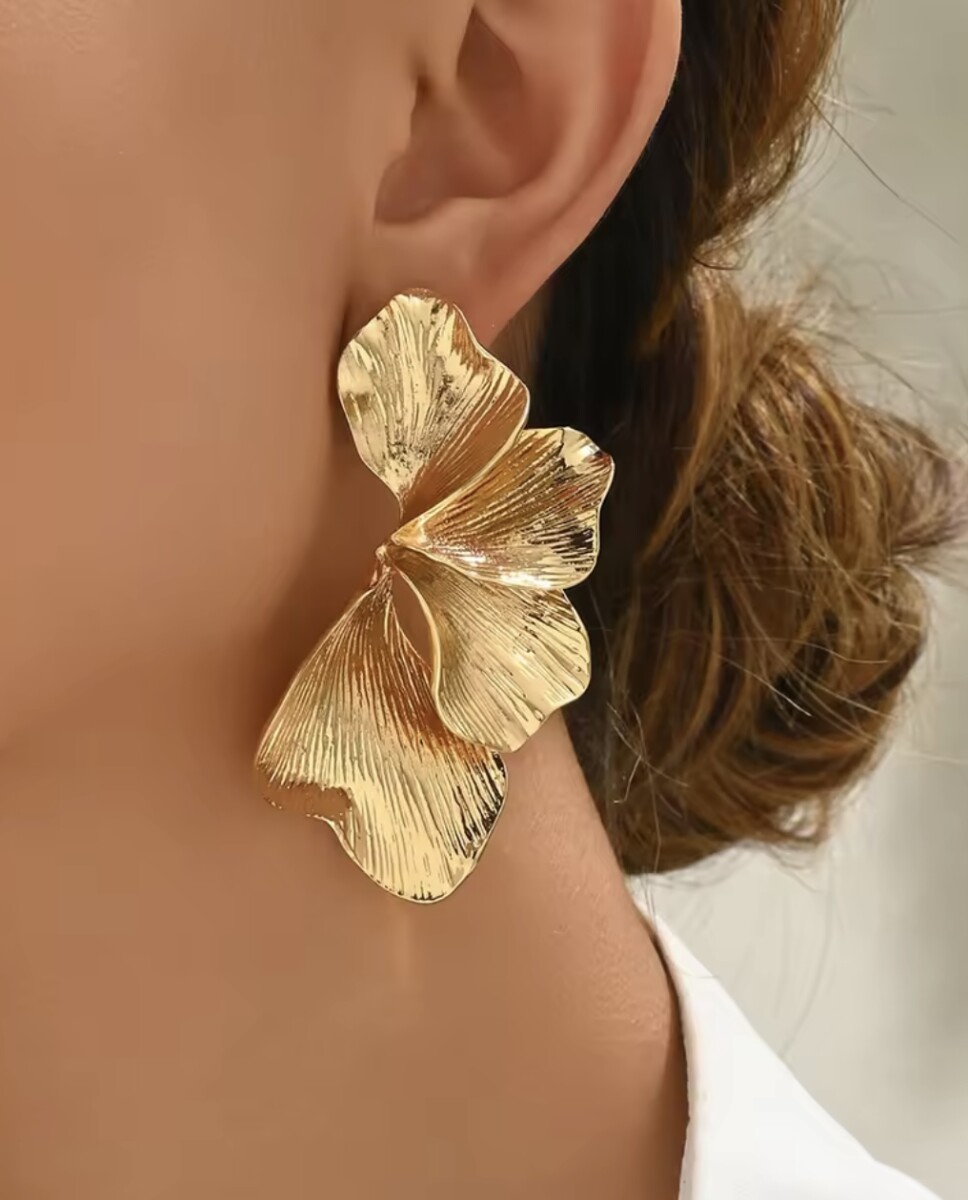 Pendientes Media Flor - Imagen 4