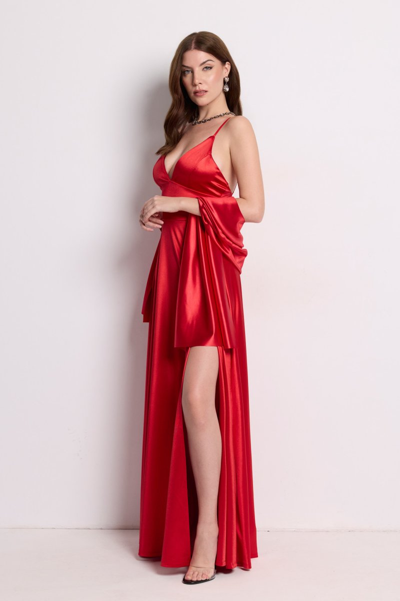 Vestido Seda Falda Amplia - Imagen 9