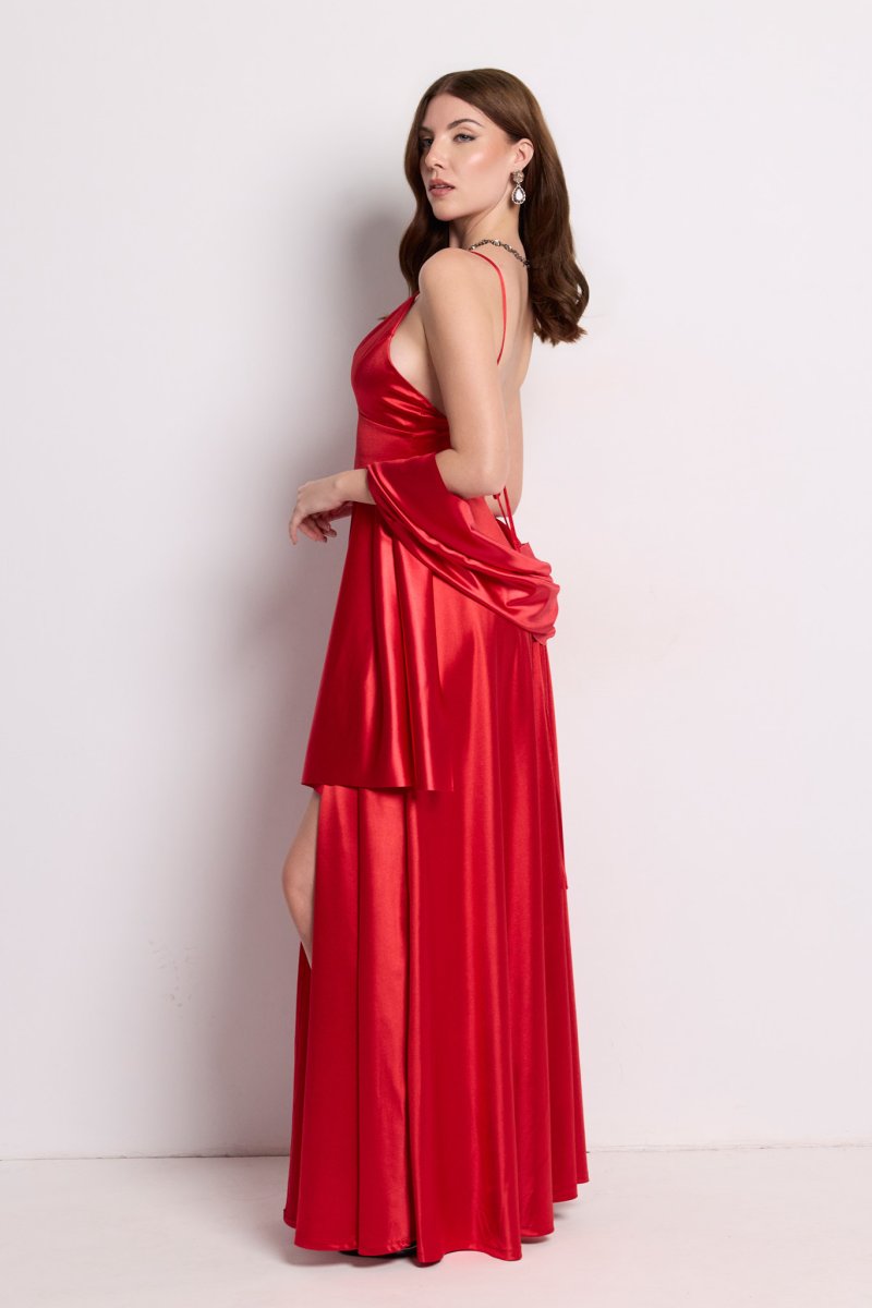 Vestido Seda Falda Amplia - Imagen 8