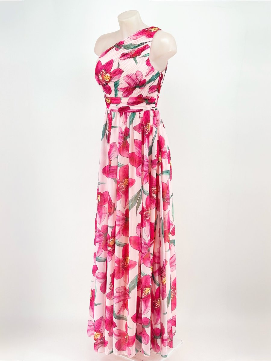 Vestido Asimétrico Gasa Floral - Imagen 5