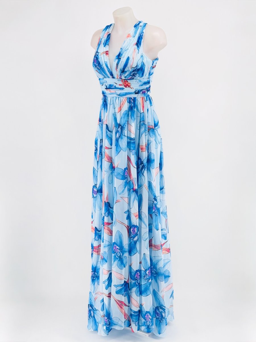 Vestido Escote Gasa Floral - Imagen 5