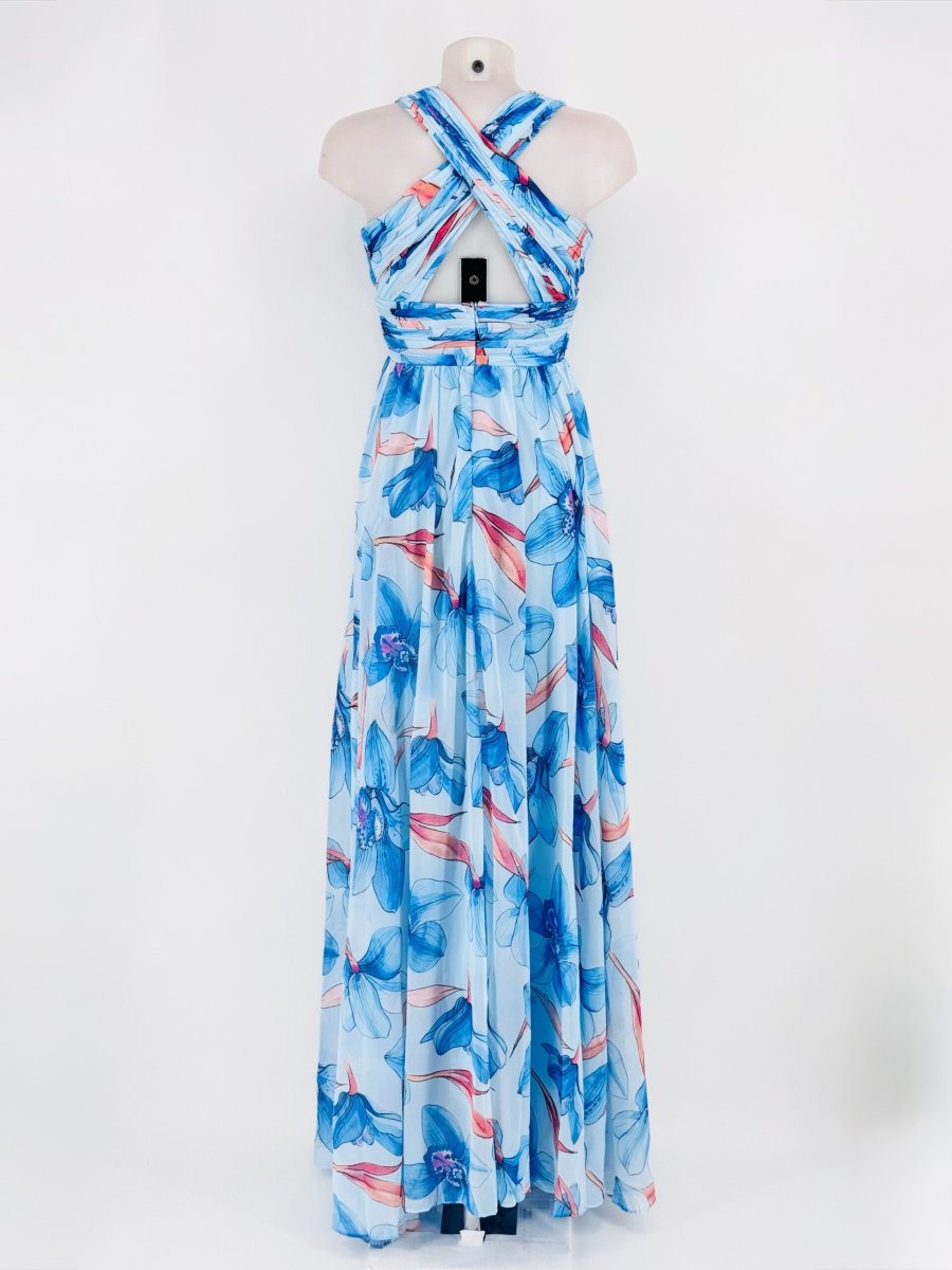 Vestido Escote Gasa Floral - Imagen 4