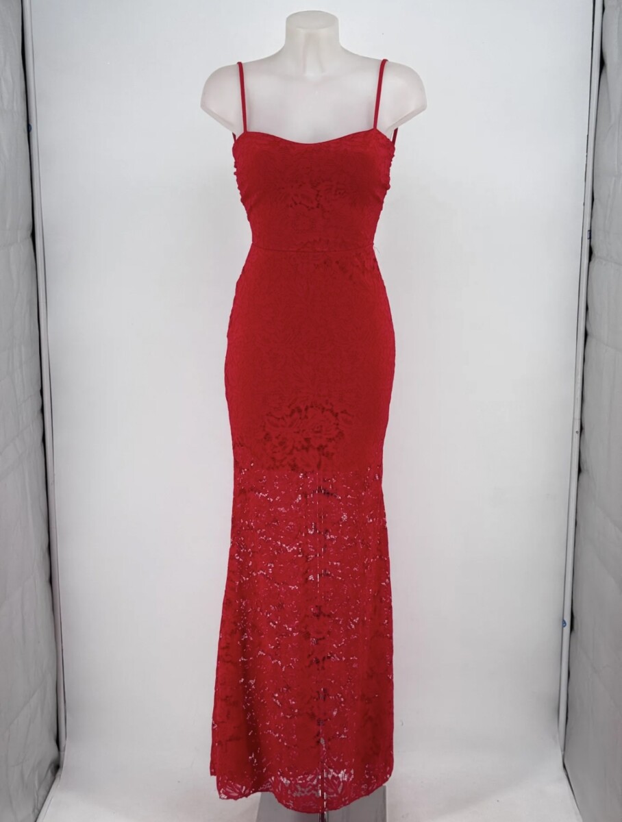 Vestido Encaje Sirena Espalda Cruzada - Imagen 5