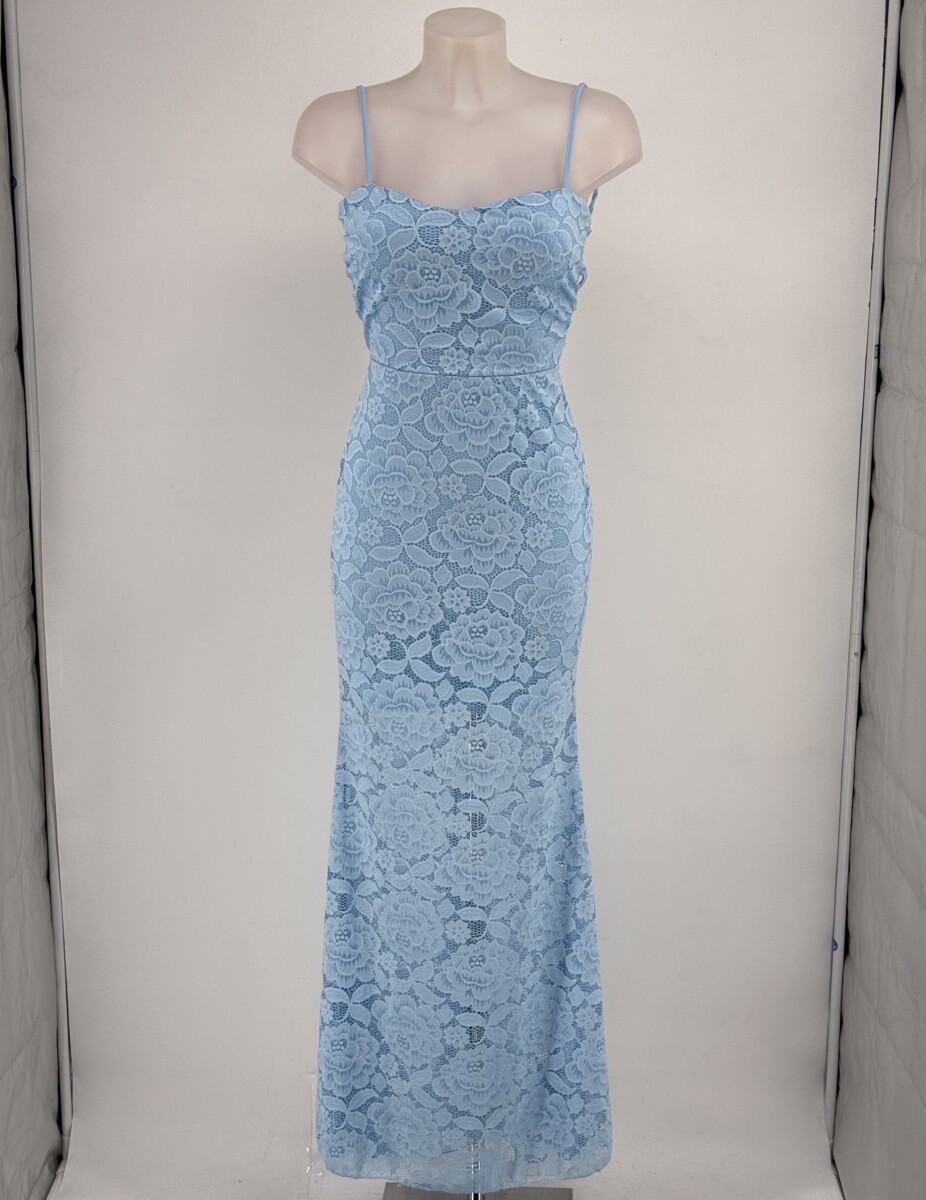 Vestido Encaje Sirena Espalda Cruzada - Imagen 8