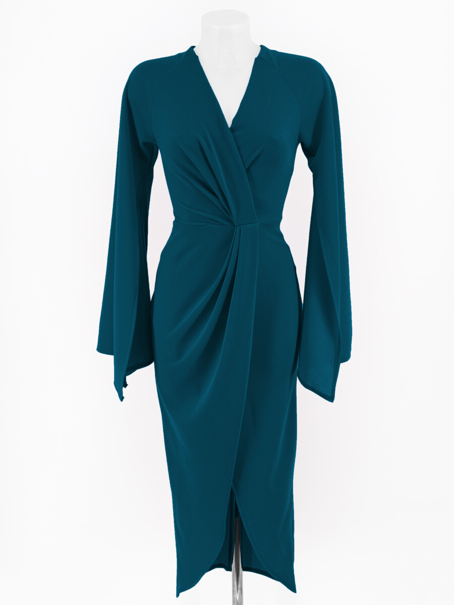 Vestido Bata Mangas Abiertas - Imagen 8