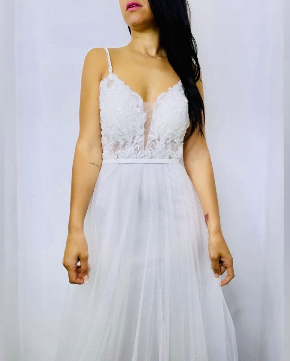 Vestido Princesa Encaje Novia - Imagen 4