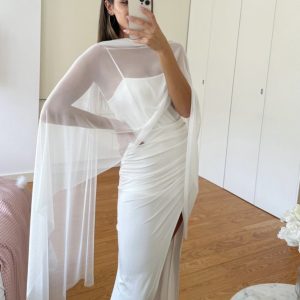 Pashmina Tul Blanca