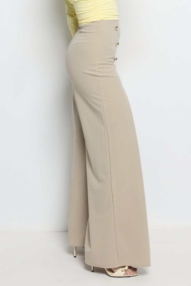 Pantalón Botones Pliegue Frontal - Imagen 7