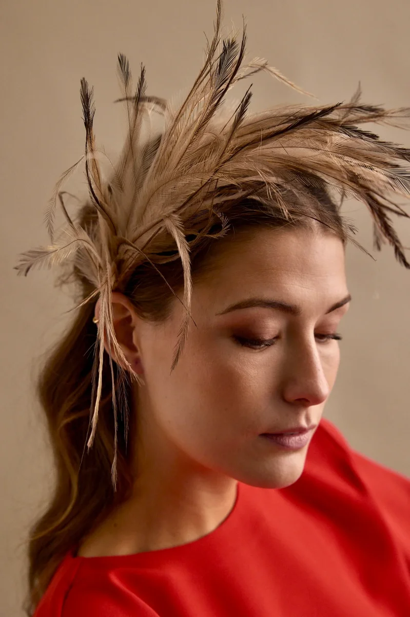 Diadema Grulla beige - Imagen 3