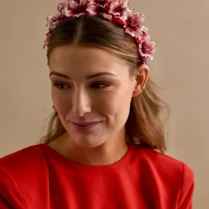 Diadema Margaza roja y blanca
