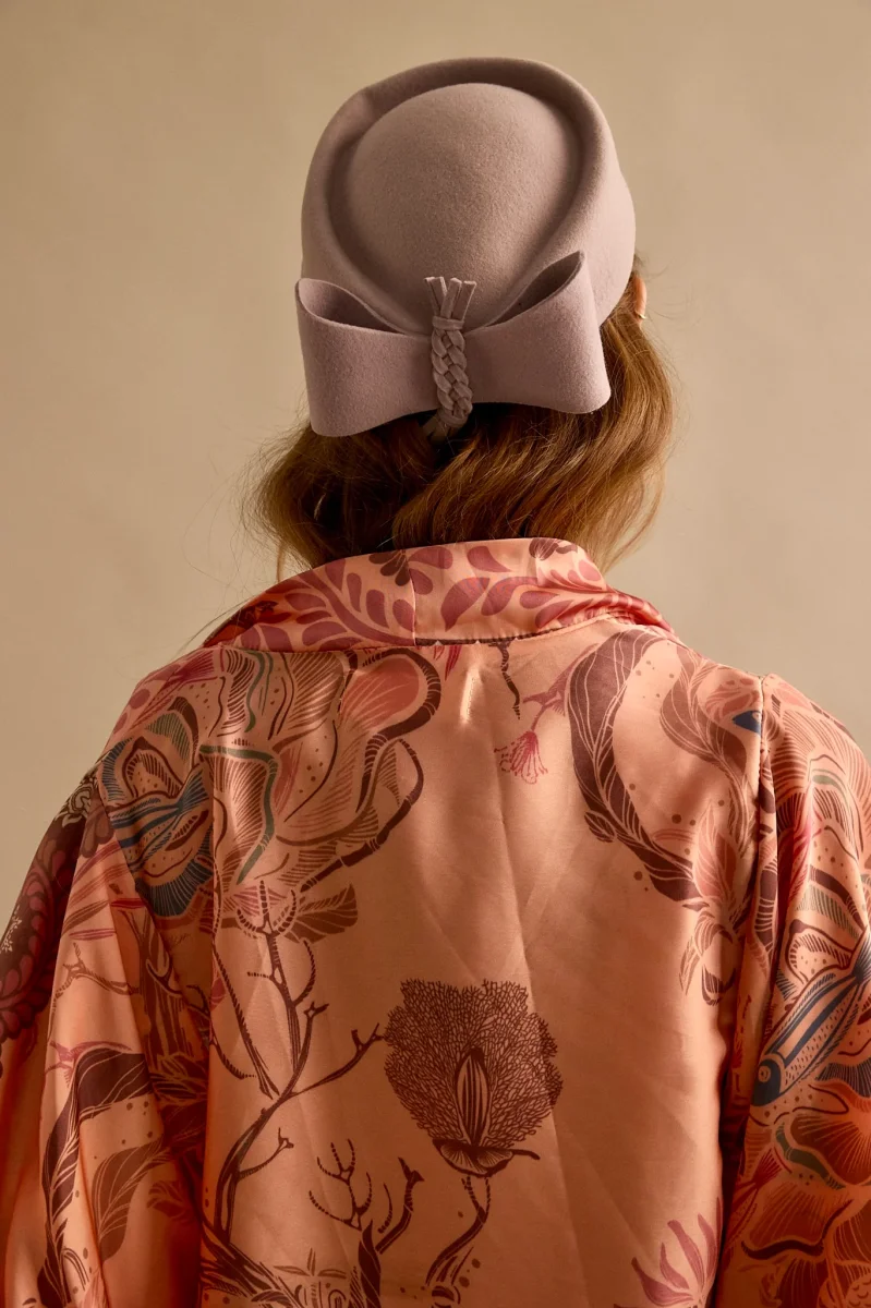 Tocado Casquete Olga Lila - Imagen 4