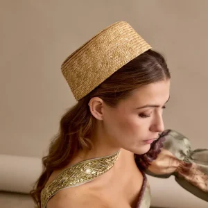 Casquete Celia beige