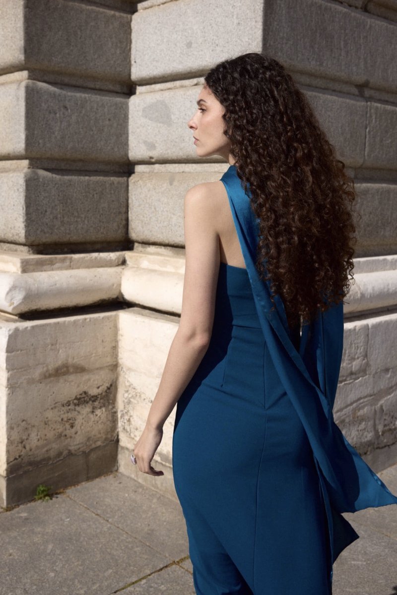 Vestido Yakarta Palabra Honor Volante - Imagen 7
