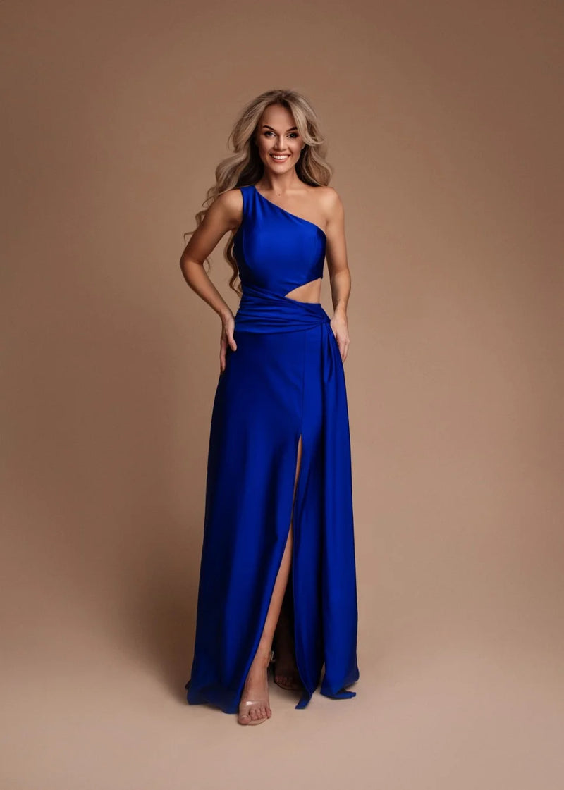 Vestido Asimétrico Abertura Lazada - Imagen 4