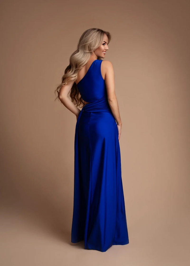 Vestido Asimétrico Abertura Lazada - Imagen 5