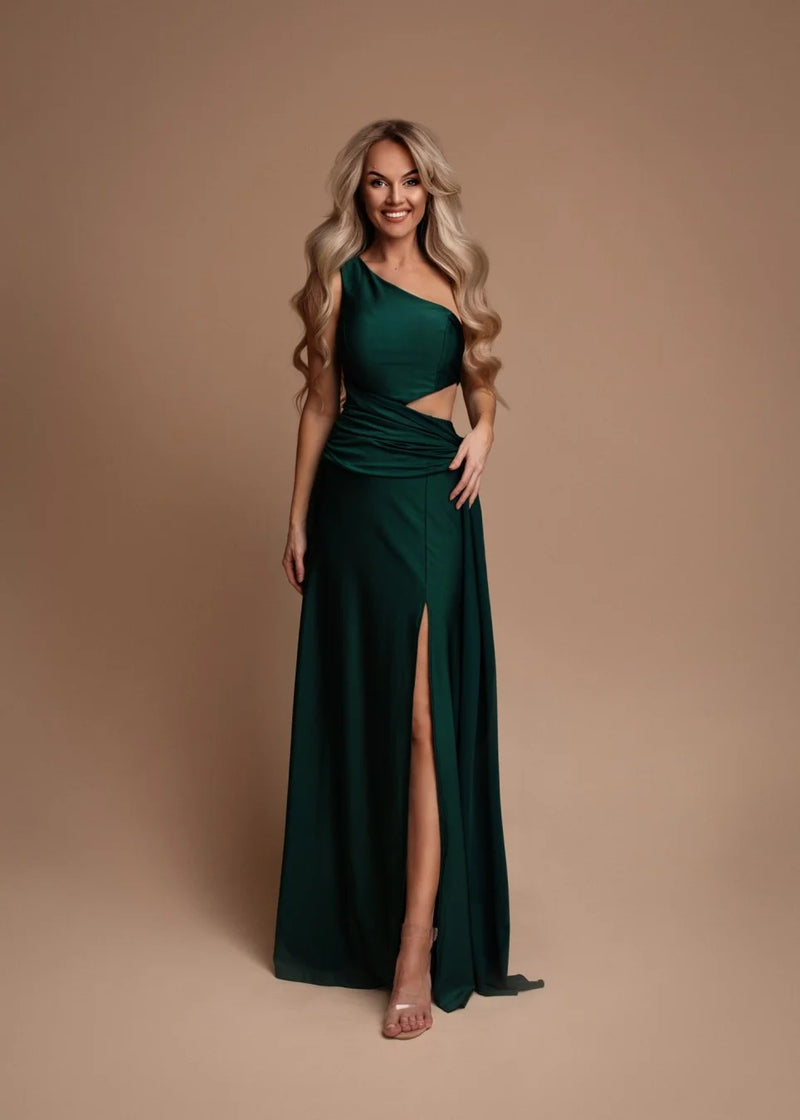 Vestido Asimétrico Abertura Lazada - Imagen 6