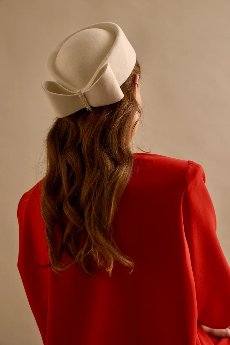 Tocado Casquete Olga blanco - Imagen 6