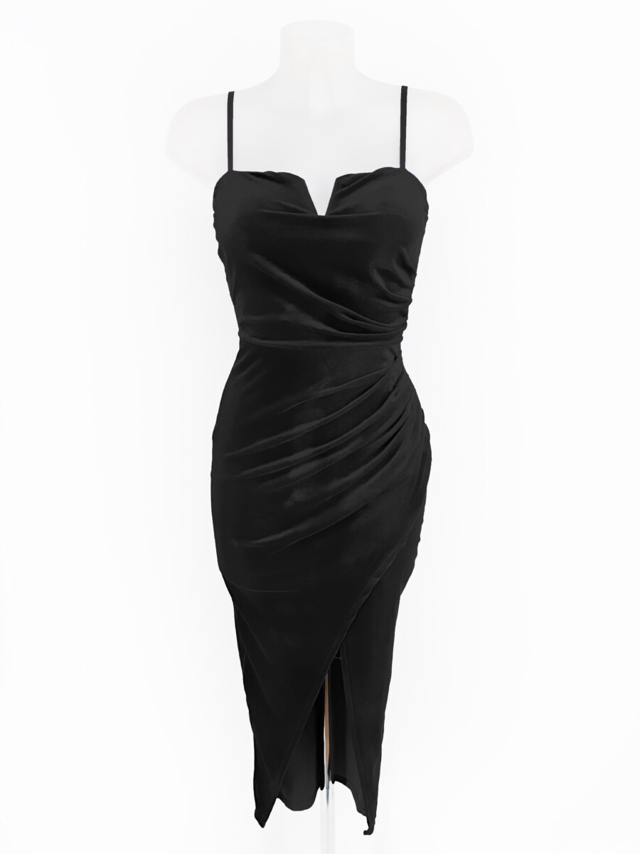Vestido Uve Tirantes Terciopelo - Imagen 8
