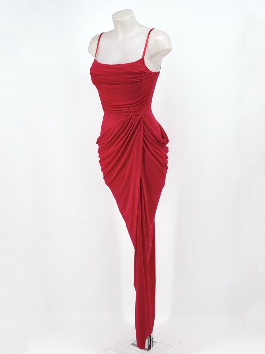 Vestido Cascada Asimétrica Cadera - Imagen 8