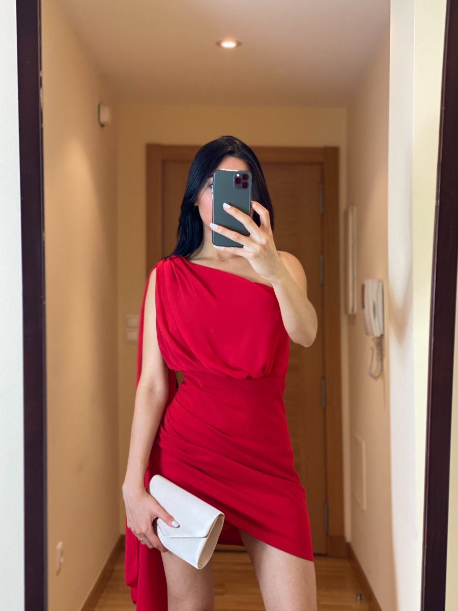Vestido Corto Manga Gasa - Imagen 3