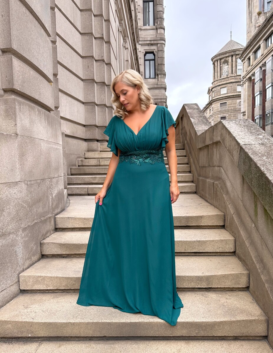 Vestido Curvy Manga Corta - Imagen 6