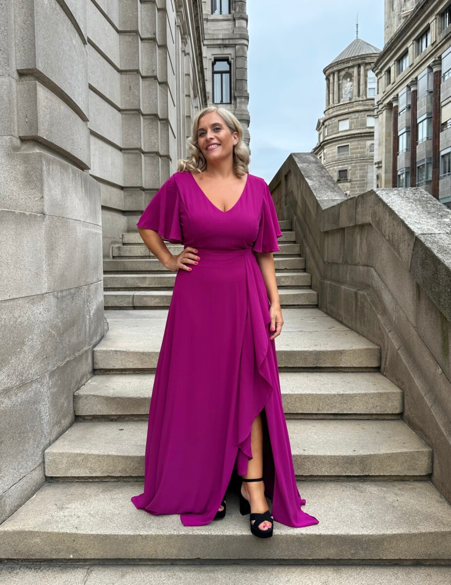 Vestido Volante Mangas Curvy - Imagen 8