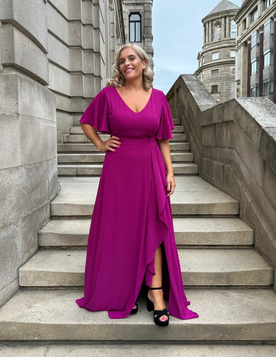 Vestido Volante Mangas Curvy - Imagen 2