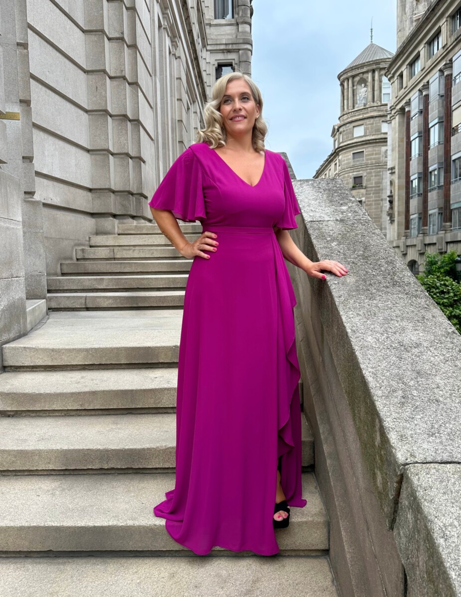 Vestido Volante Mangas Curvy - Imagen 4