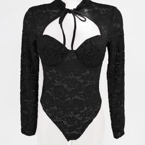 Body Encaje Cuello Atado