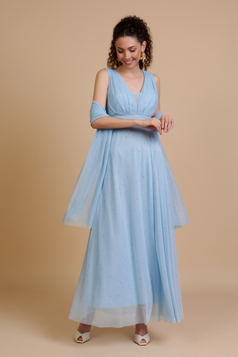 Vestido Tul Brillos Tirantes - Imagen 8