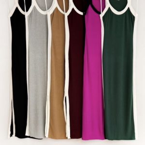 Vestido Canalé Bicolor