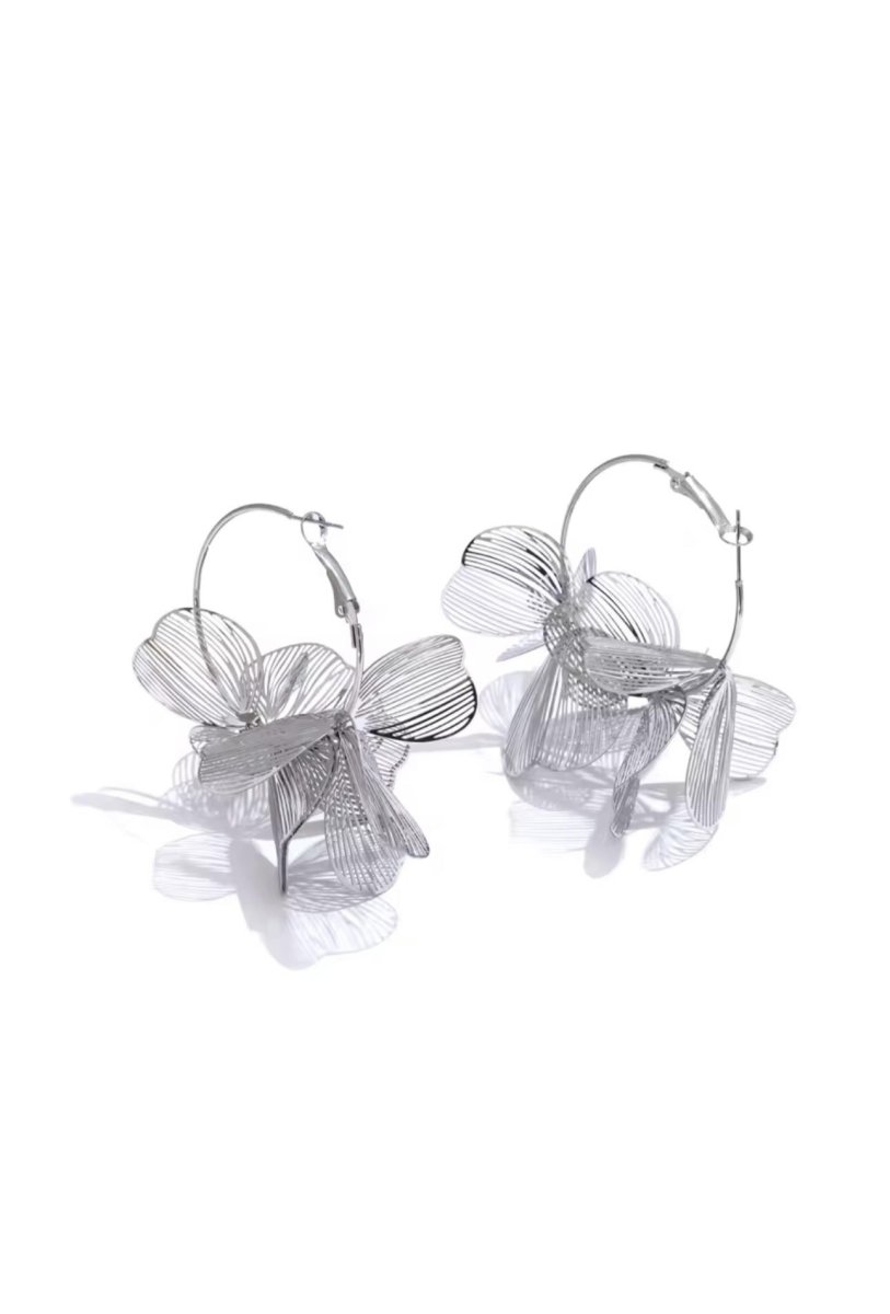 Pendientes Aro Flor - Imagen 3