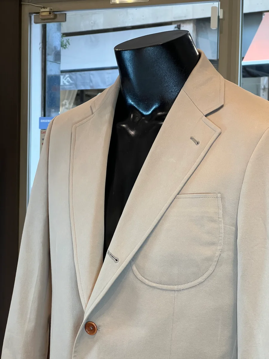 Americana beige algodón premium “Albini Su Misura” - Imagen 3