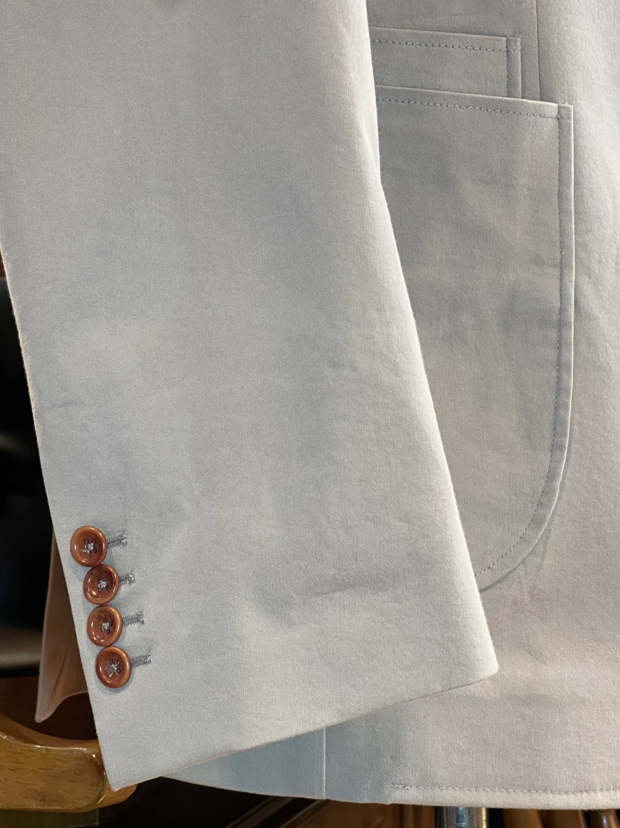 Americana beige algodón premium “Albini Su Misura” - Imagen 4