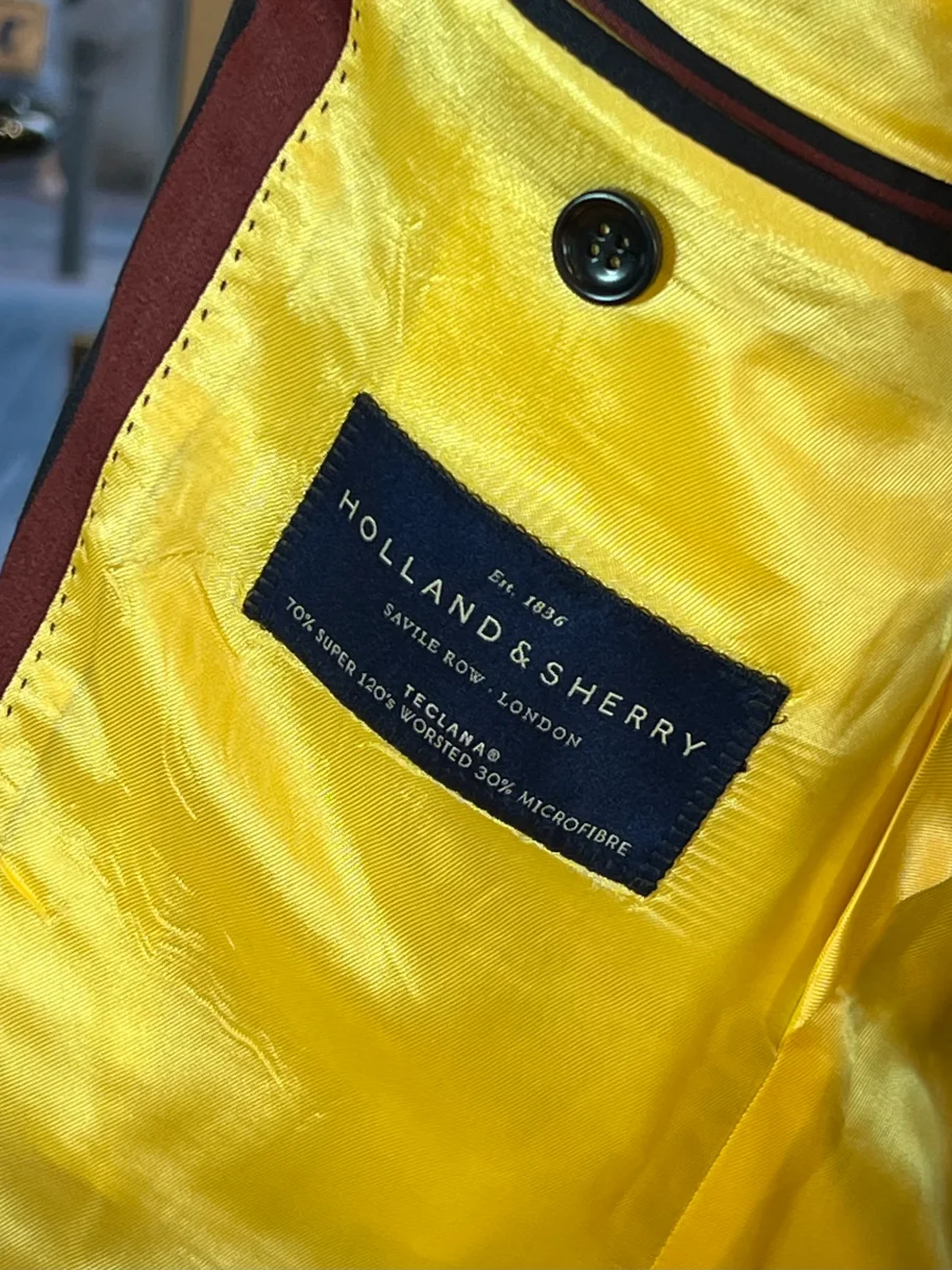 Americana a rayas Holland & Sherry – Tecla™ Super 120’s - Imagen 5