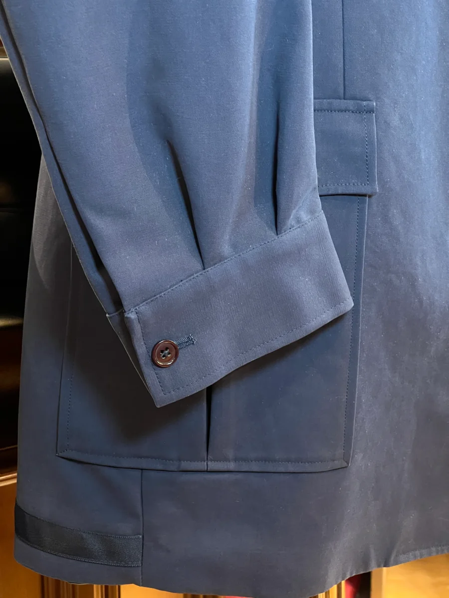 Abrigo azul marino – Algodón italiano 100% - Imagen 3