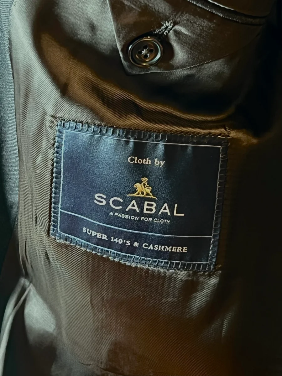 Americana gris Scabal – Super 140’s & Cashmere - Imagen 3