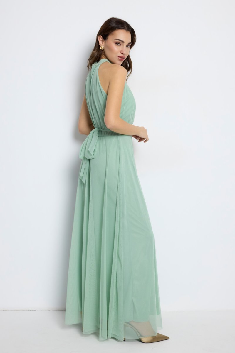 Vestido Tul Halter Largo - Imagen 6