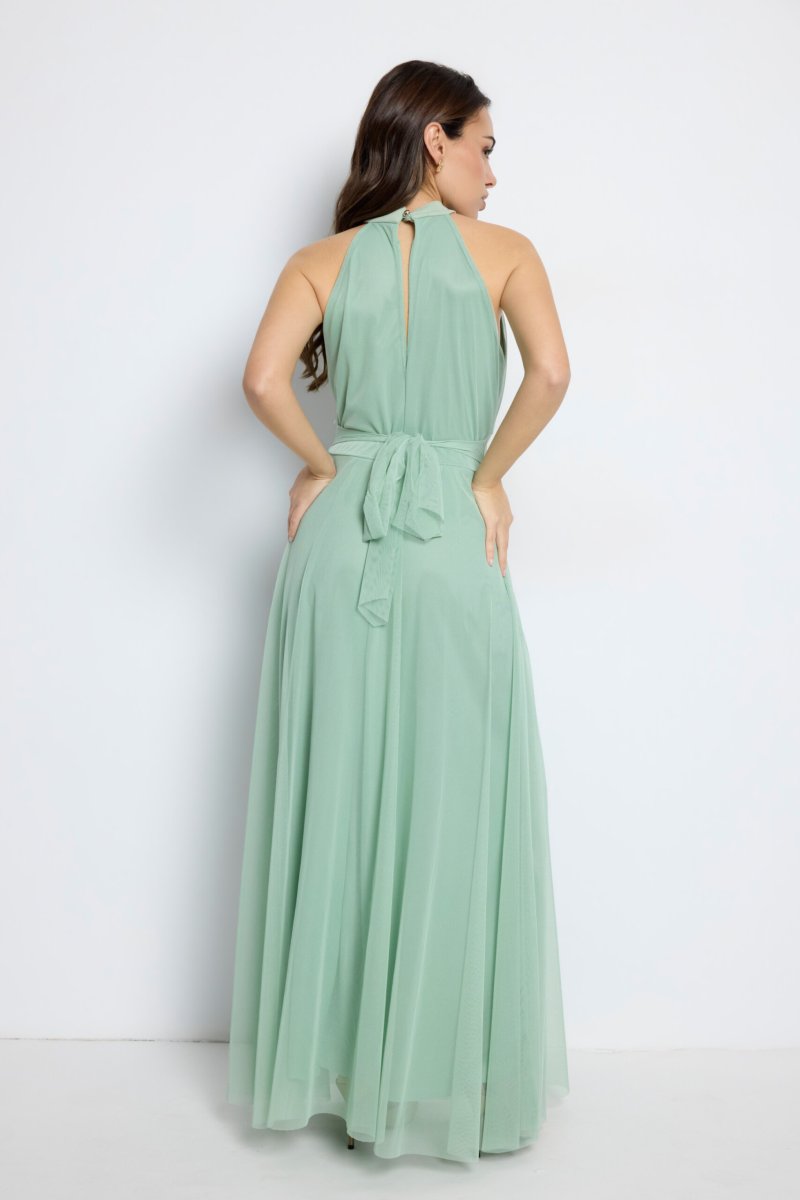 Vestido Tul Halter Largo - Imagen 5