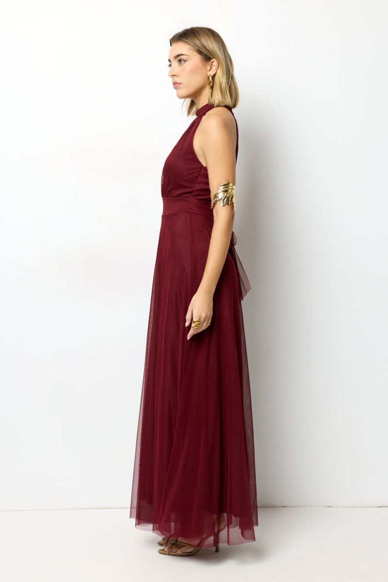 Vestido Tul Halter Largo - Imagen 3